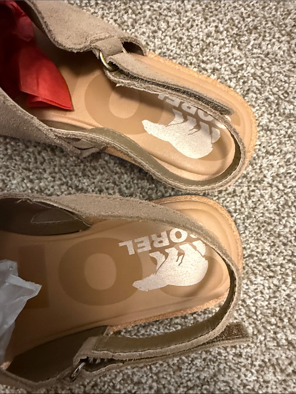 Sorel Women’s Two-Tone Slingback Sandals in Taupe and Metallic| 7 - Picture 6 of 9